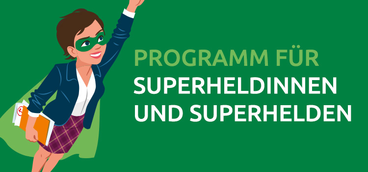 Banner Programm für Superhelden